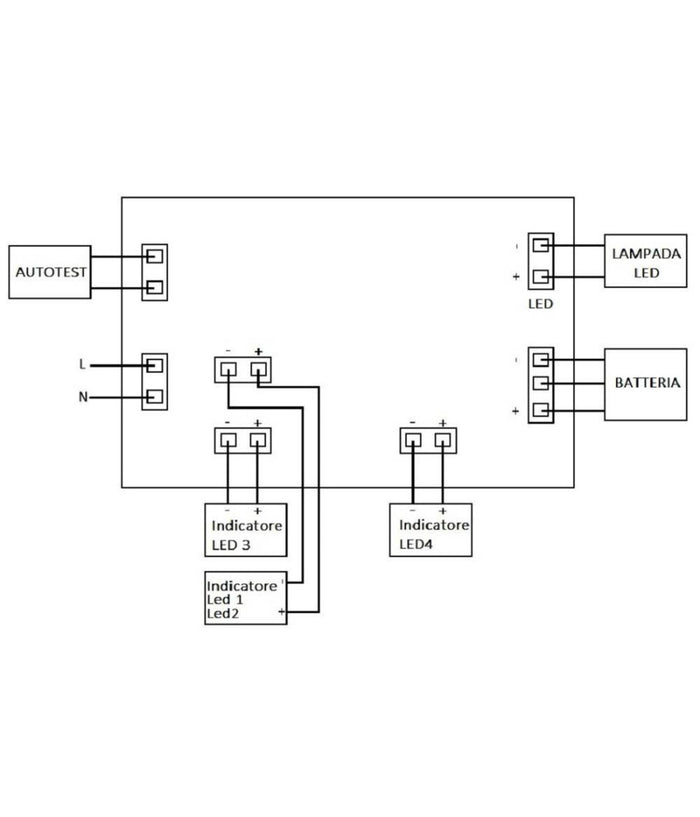 Lampada Led Emergenza Anti Blackout Esterno Ip65 3.5w 400lm 3 Ore Autonomia         