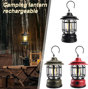 Lampada LED Lanterna ricaricabile USB da campeggio portatile Con gancio Dimmerabile - ZENCOCCO