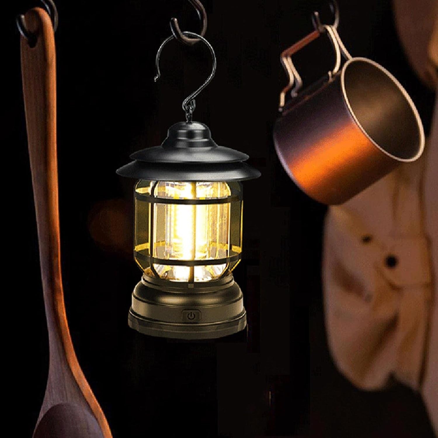 Lampada LED Lanterna ricaricabile USB da campeggio portatile Con gancio Dimmerabile - ZENCOCCO