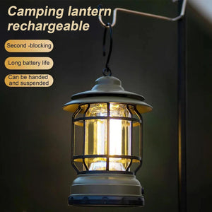 Lampada LED Lanterna ricaricabile USB da campeggio portatile Con gancio Dimmerabile - ZENCOCCO