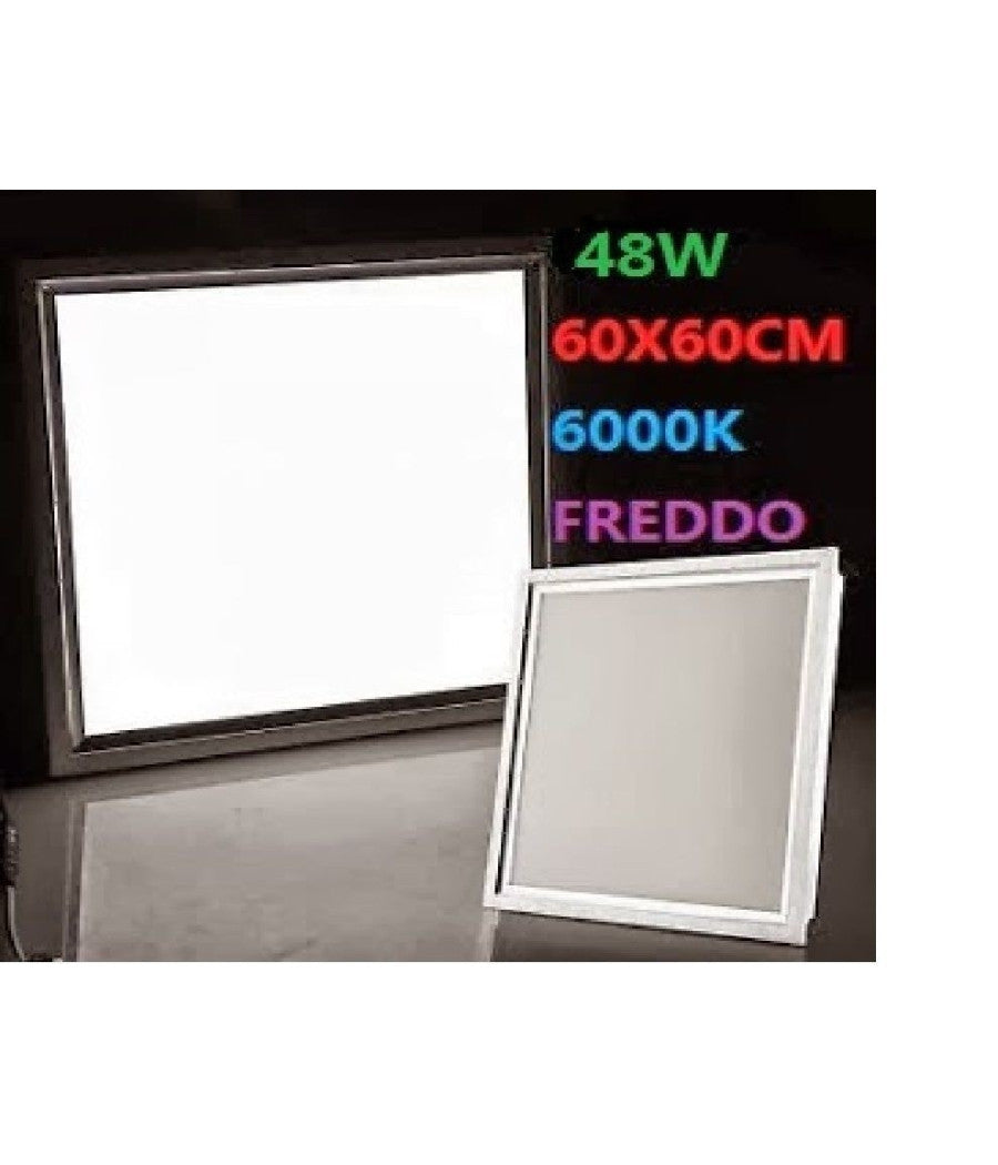 Lampada Led Pannello Quadrato 48w Incasso 220v Freddo Bianco Calda 60x60cm         