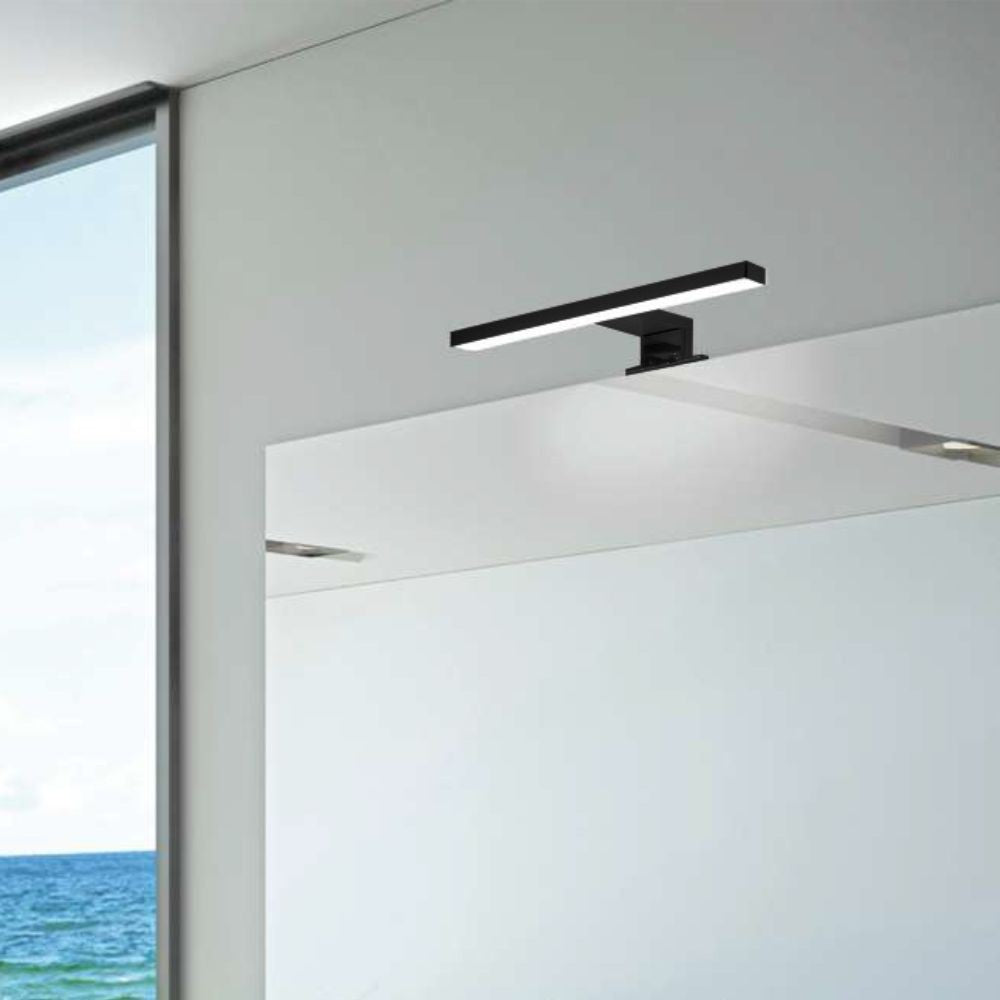 Lampada LED per bagno Kyra 300 mm colore nero