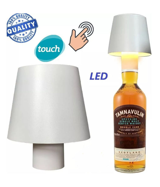 Lampada Led Per Bottiglia Tappo Tavolo Touch Dimmerabile 3 Tonalità  Ricaricabile         