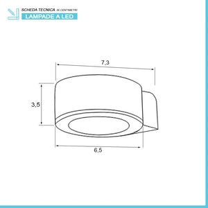 Lampada LED per specchio con luce naturale e trasformatore incluso