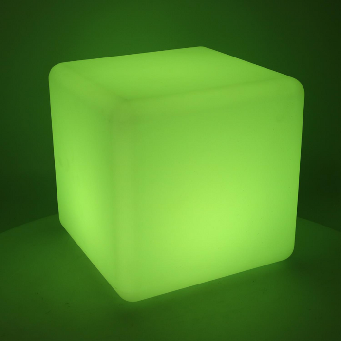 Lampada led plastica ricaricabile multicolor quadro cm 30x30h30