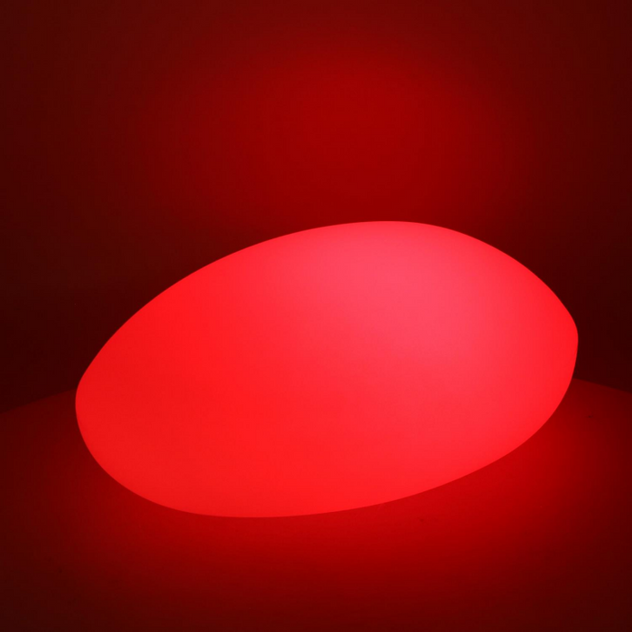 Lampada led plastica ricaricabile sassomulticolor cm 51x37h20