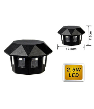 Lampada Led Rgb Per Esterno 2,5 Watt Applique A Parete Luce Colorata Ip55 Es31         