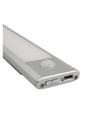 Lampada Led Ricaricabile Armadio 3w Usb Sensore Movimento Crepuscolare         