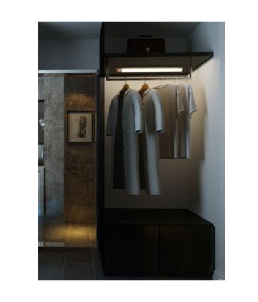 Lampada Led Ricaricabile Armadio 3w Usb Sensore Movimento Crepuscolare         