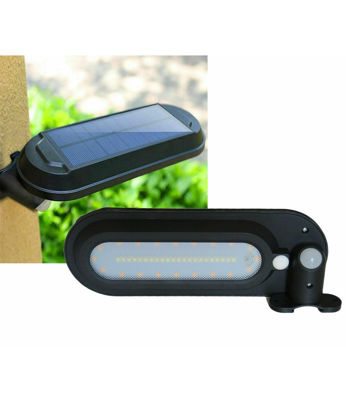 Lampada Led Solare Da Esterno Giardino Faretto Fotovoltaico Sensore A 42 Led         