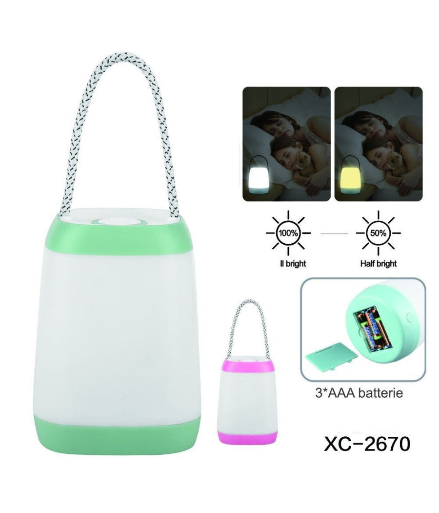 Lampada Led Tavolo Scrivania Con Manico Dimmerabile A Batterie Portatile Dt-2670         