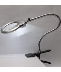 Lampada Lente Led Clip Da Tavolo Scrivania Ufficio Ingrandimento Con Pinza 2 Led         