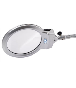 Lampada Lente Led Clip Da Tavolo Scrivania Ufficio Ingrandimento Con Pinza 2 Led         