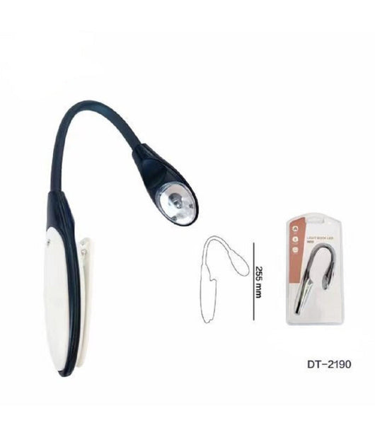 Lampada Luce Da Lettura Con Clip Light Book Led Flessibile Casa Campeggi Dt-2090         