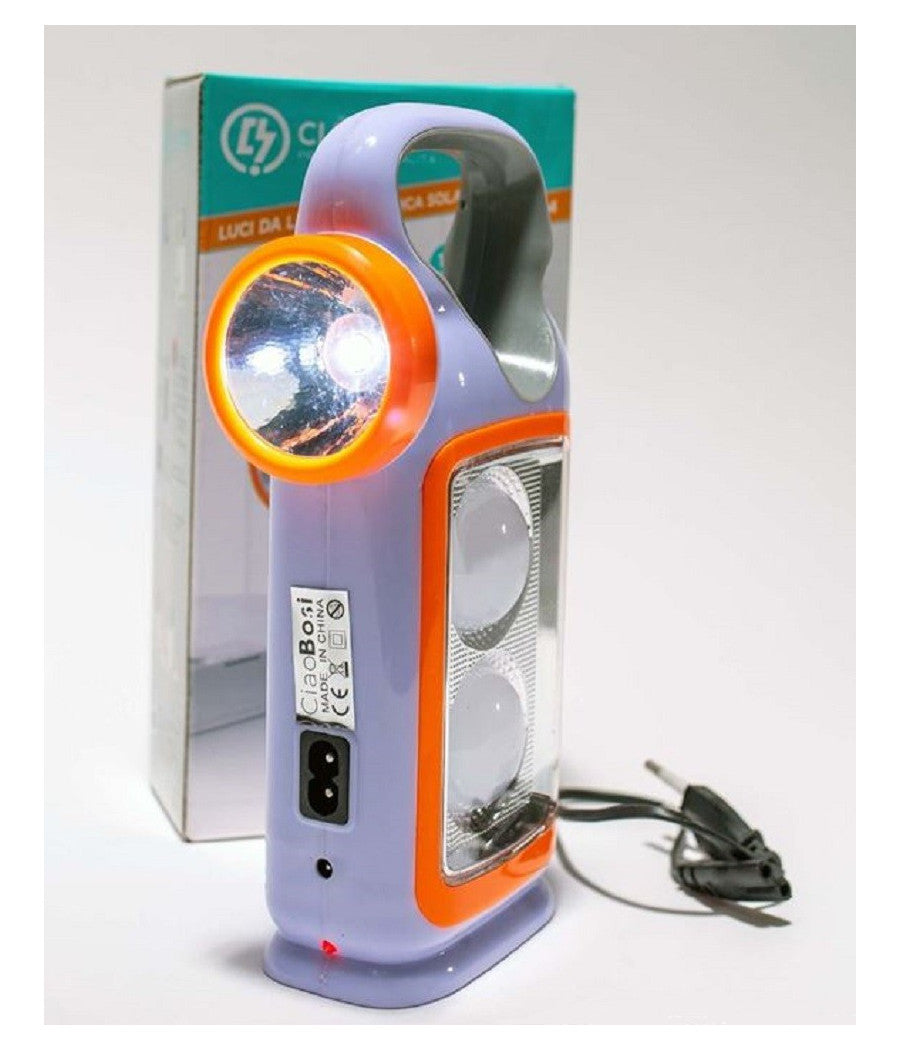 Lampada Luce Emergenza Batterie Ricaricabile 1w Torcia Led Carica Solare Tx-8414         