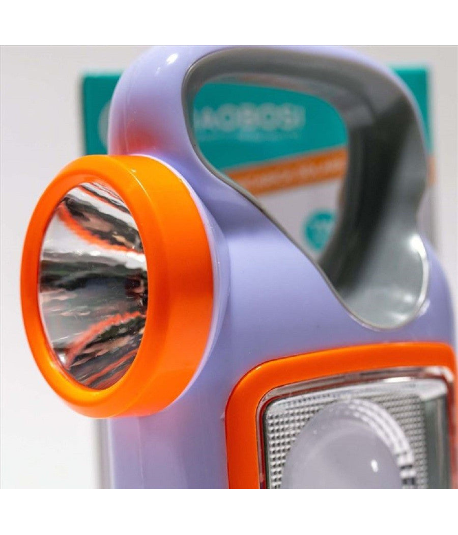 Lampada Luce Emergenza Batterie Ricaricabile 1w Torcia Led Carica Solare Tx-8414         