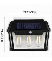 Lampada Luce Faretto Solare Faro Esterno Sensore Movimento Luce Calda 38 Watt         