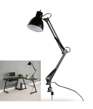 Lampada Luce In Metallo Con Morsetto Per Tavolo Scrivania E27 40w Per Estetista         