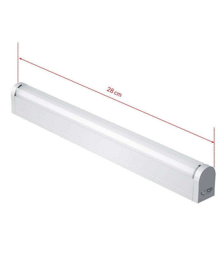 Lampada Luce Sottopensile 30cm Mobili Cucina Armadio Barra Led 330lm Bianco         