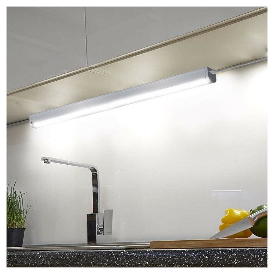 Trade Shop - Lampada Luce Sottopensile 50cm Mobili Cucina Armadio Barra Led 750lm Bianco -