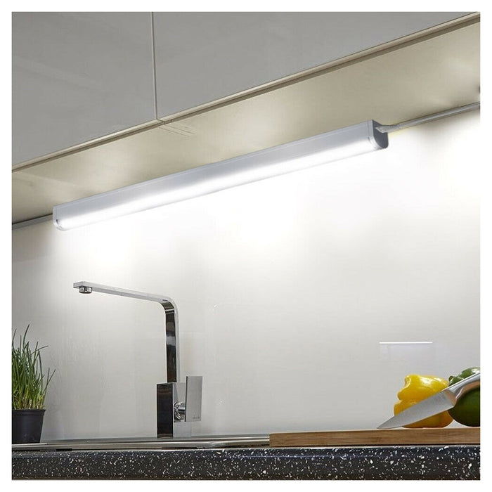 Trade Shop - Lampada Luce Sottopensile 50cm Mobili Cucina Armadio Barra Led 750lm Bianco -