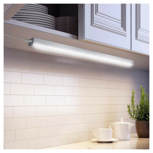 Trade Shop - Lampada Luce Sottopensile 50cm Mobili Cucina Armadio Barra Led 750lm Bianco -