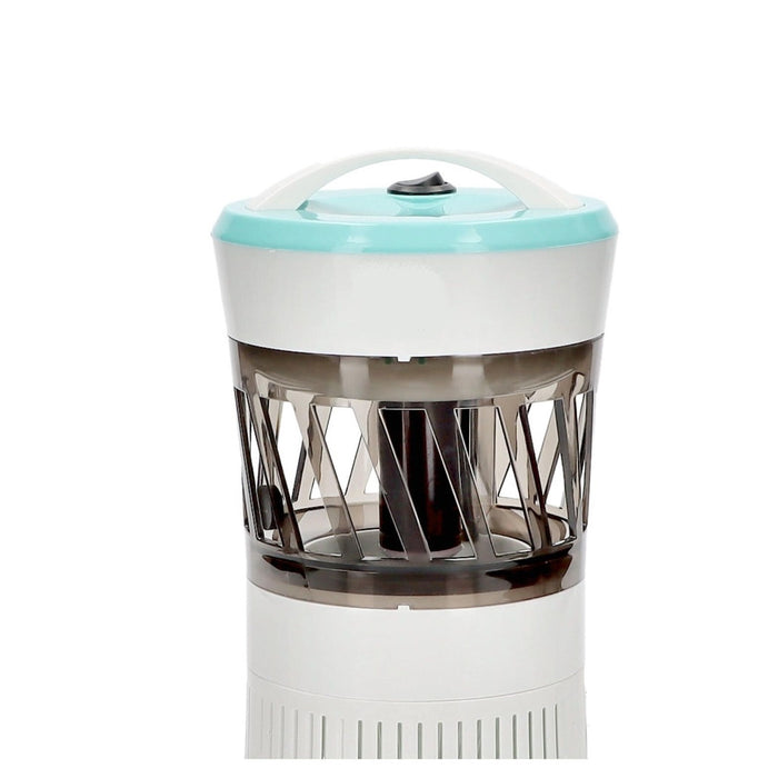 Trade Shop - Lampada Mosca Killer In Abs Elettrica Lampada Fluorescente Uv 1w 13.5x13.5x28.5cm 6071023 -