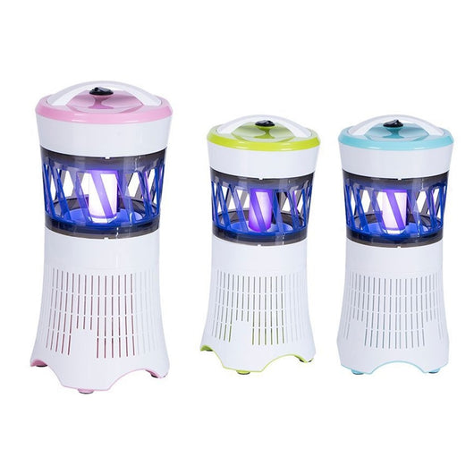 Trade Shop - Lampada Mosca Killer In Abs Elettrica Lampada Fluorescente Uv 1w 13.5x13.5x28.5cm 6071023 -