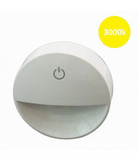 Lampada Notturna Con Spina Accensione Touch Punto Luce Led Tonda Bianco Xgcmd-001         