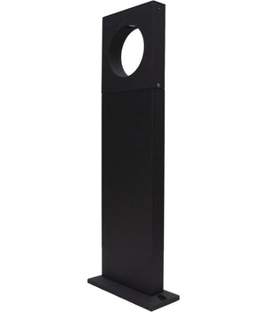 Lampada Palo Da Giardino A Led Cerchio 50 Cm 12 W Nero Luce 6500k 4000k 3000k Es60  -bianco Freddo      -