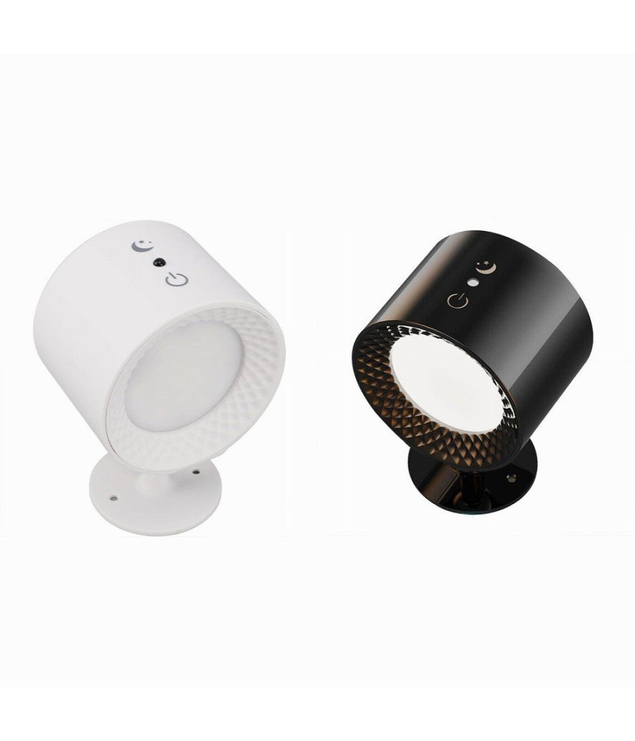 Lampada Parete Led Luce Fronte Retro Ricarica Usb 3 Colori Luce Orientabile Bd01-3c         