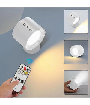 Lampada Parete Led Luce Fronte Retro Ricarica Usb 3 Colori Luce Orientabile Bd01-3c         