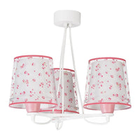 LÚZETE - LAMPADA PER BAMBINI 3 LUCI DREAM FLOWERS E27 ROSA