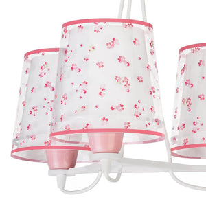 LÚZETE - LAMPADA PER BAMBINI 3 LUCI DREAM FLOWERS E27 ROSA