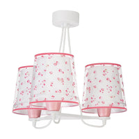 LÚZETE - LAMPADA PER BAMBINI 3 LUCI DREAM FLOWERS E27 ROSA