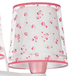 LÚZETE - LAMPADA PER BAMBINI 3 LUCI DREAM FLOWERS E27 ROSA