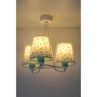 LÚZETE - LAMPADA PER BAMBINI 3 LUCI DREAM FLOWERS E27 VERDE