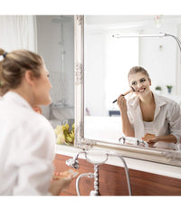 Lampada Per Specchio Luce Led Per Trucco Applicabile Con Ventose Cavo Usb Makeup         