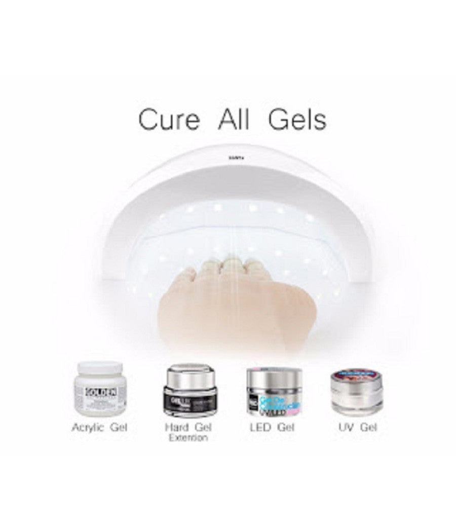 Lampada Per Unghie Uv Led 48 Watt Per Asciugatura Smalto Gel Display Lcd Tx-9520         