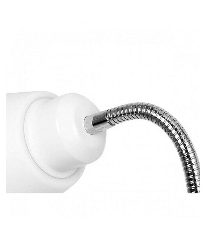 Lampada Piantana Da Terra 180cm 2 Bracci Paralume Luce Orientabile Casa Ufficio  Bianco       