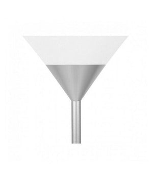 Lampada Piantana Da Terra 180cm 2 Bracci Paralume Luce Orientabile Casa Ufficio  Argento       