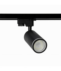 Lampada Portafaretto Cilindrico Per Binario Monofase Orientabile Attacco Gu10 194c  Nero       