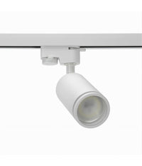 Lampada Portafaretto Cilindrico Per Binario Monofase Orientabile Attacco Gu10 194c  Bianco       