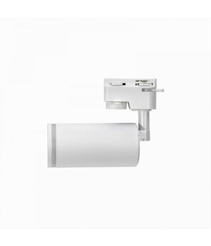 Lampada Portafaretto Cilindrico Per Binario Monofase Orientabile Attacco Gu10 194c  Bianco       