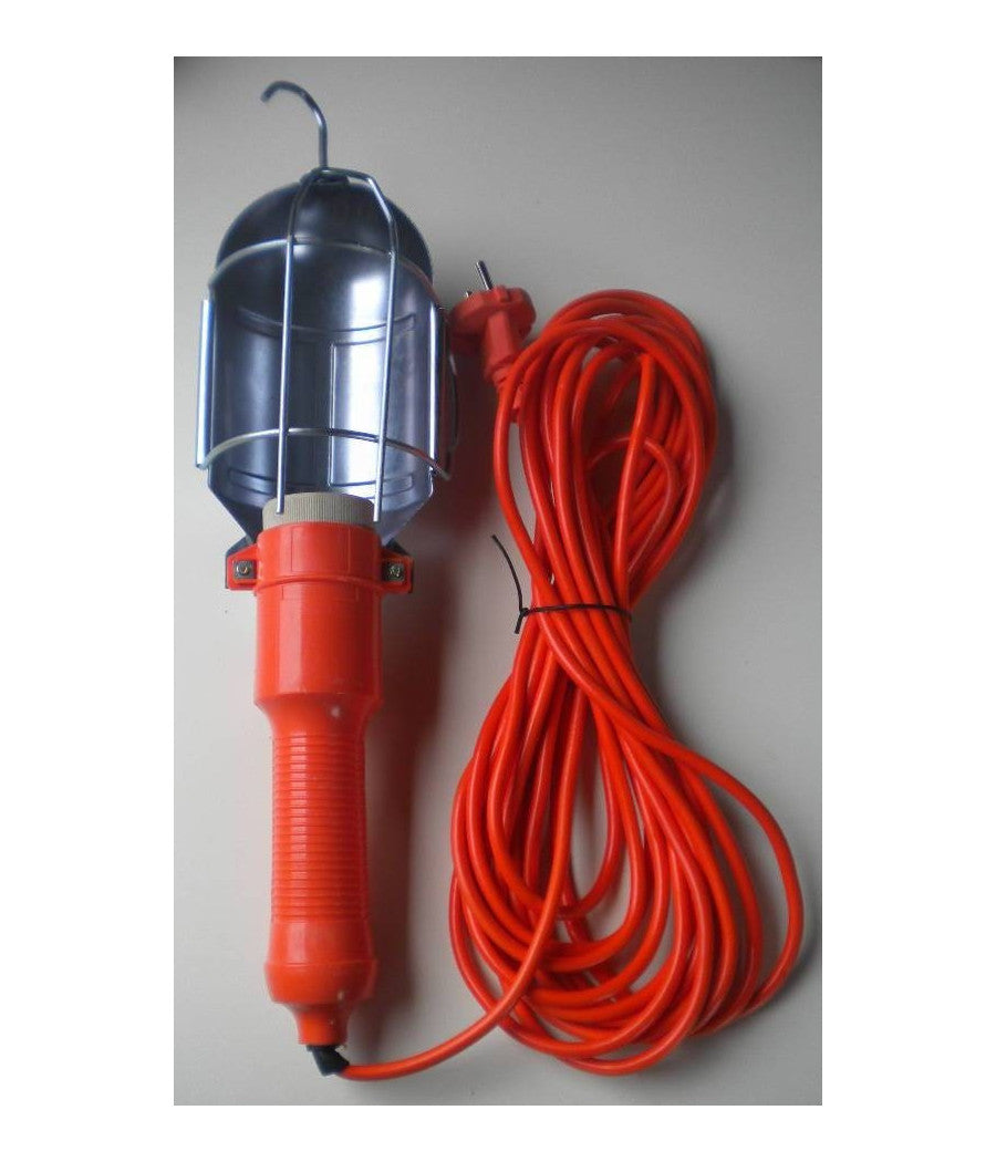 Lampada Portatile Con 10 Mt Di Cavo Gancio Lavoro Viaggio Auto Camper Roulotte         