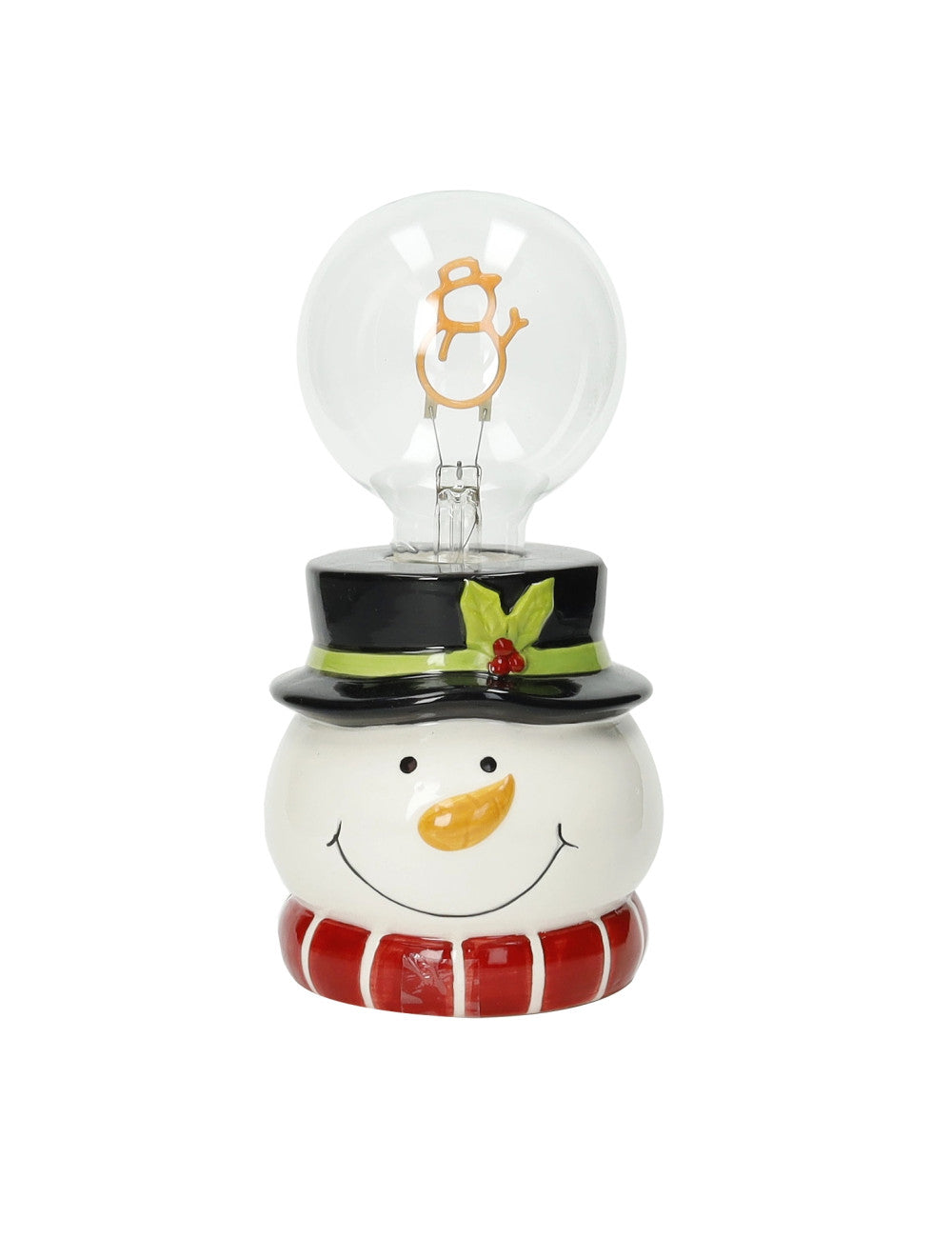 LAMPADA PUPAZZO DI NEVE DOLOMITE/VETRO