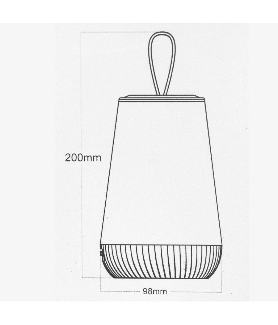 Lampada Ricaricabile Portatile Led Rgb Bambini Relax Notturna Touch Dimmerabile 3w         