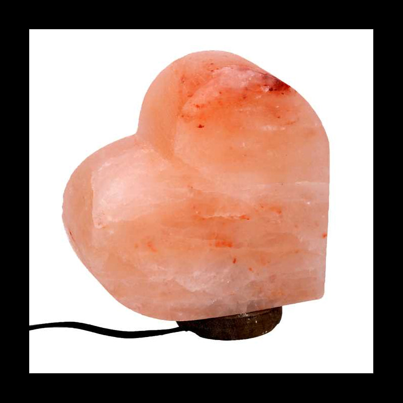 Lampada sale base legno cuore con attacco cm18x8h19,5