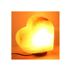 Lampada sale base legno cuore con attacco cm18x8h19,5