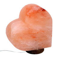 Lampada sale base legno cuore con attacco cm18x8h19,5